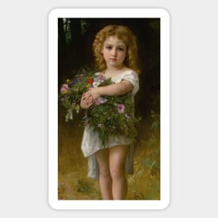 Fleurs De Printemps by William-Adolphe Bouguereau Sticker